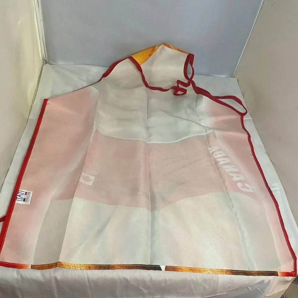 #7131 I TATI Canada Mens Torso New Red BBQ BIB CHEF Apron